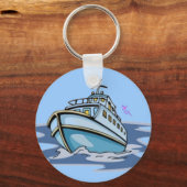 Sleutelhanger Button motorboot (Voorkant)