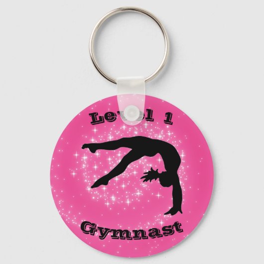Sleutelhanger Button niveau 1 gymnast (om het even (Voorkant)