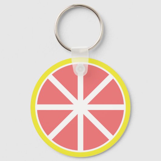 Sleutelhanger Button pompelmoes (Voorkant)