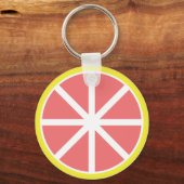 Sleutelhanger Button pompelmoes (Voorkant)