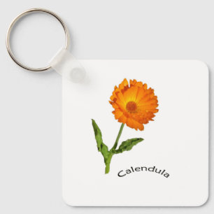 Sleutelhanger - Calendula met label