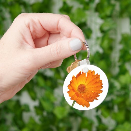 Sleutelhanger - Calendula op stam (Hand)