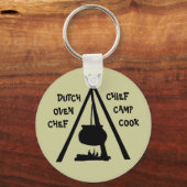 SLEUTELHANGER CAMPING GLAMPING DUTCH OVEN CHEF COO (Voorkant)