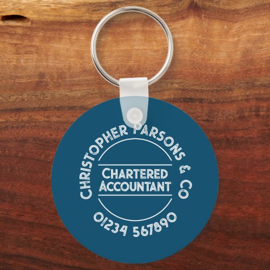 Sleutelhanger charteraccountant (Achterkant)