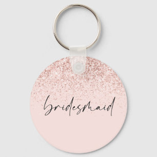 Sleutelhanger Chic Bridesmaid Personalized Glitter