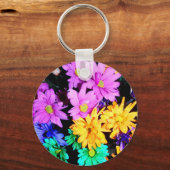 Sleutelhanger Colorful Flowers (Voorkant)