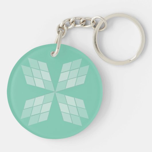 Sleutelhanger - Diamond Petals (2 zijden) (Achterkant)