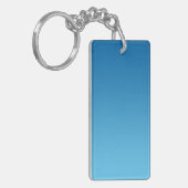 Sleutelhanger: DONKERBLAUWE OMBRE Sleutelhanger (Voorkant Links)