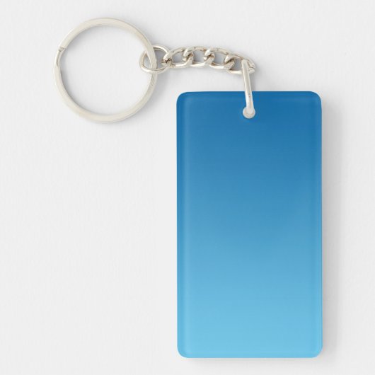 Sleutelhanger: DONKERBLAUWE OMBRE Sleutelhanger (Voorkant)