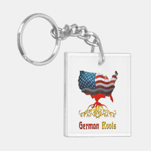 Sleutelhanger Duitse Roots American Map