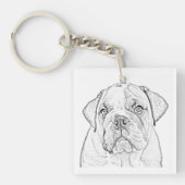 Sleutelhanger - Engelse hond (Voorkant)