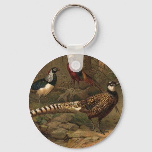 Sleutelhanger fazanten (Voorkant)