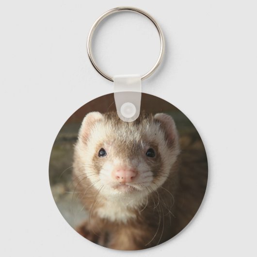 Sleutelhanger Ferret close-up (Voorkant)