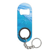 Sleutelhanger flesopener blauw water mini flessenopener (Achterkant)