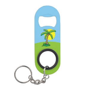 Sleutelhanger flesopening palmboom Cartoon Mini Flessenopener