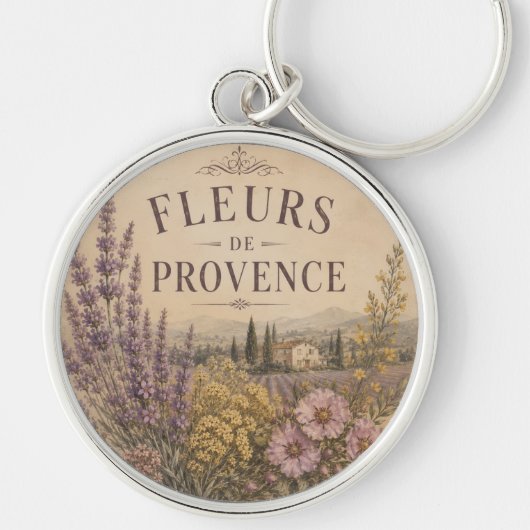 sleutelhanger fleurs de provence (Voorkant)