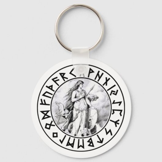 sleutelhanger Freya Rune Shield (Voorkant)