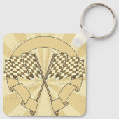 Sleutelhanger Gecontroleerde ractvlaggen (Achterkant)