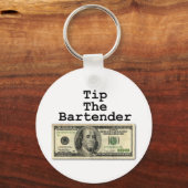 Sleutelhanger - GEef DE BARTENDER FOoi! (Voorkant)