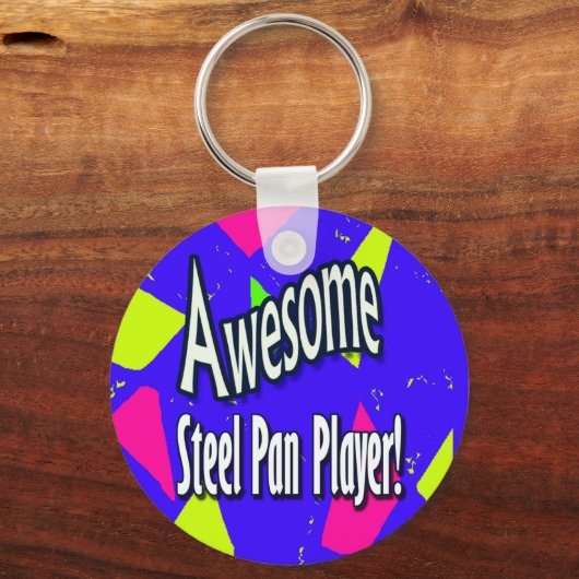 sleutelhanger geweldige staalpan-speler (Voorkant)