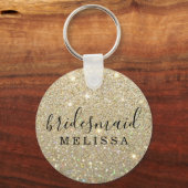 Sleutelhanger Glitter Bridesmaid - Gold (Voorkant)