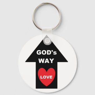 Sleutelhanger Gods Way Love Arrow Heart