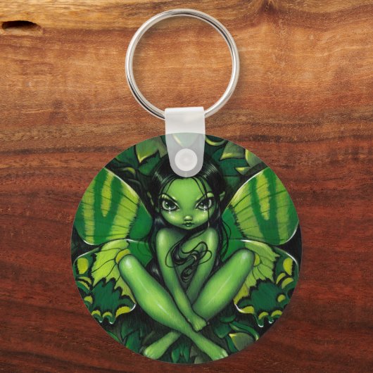 sleutelhanger "Green Butterfly Fantasy" (Voorkant)