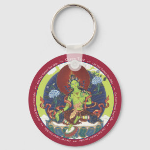 SLEUTELHANGER Green Tara - met mantra