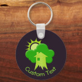 Sleutelhanger Groene Huis (Voorkant)