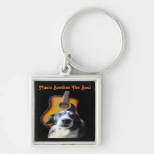 Sleutelhanger Guitar Dog