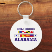 Sleutelhanger Gulf Shores Flags (Voorkant)