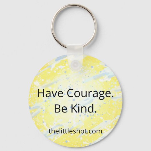 Sleutelhanger - Heb lef. Wees aardig. (Achterkant)