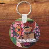 Sleutelhanger-hondenhuis. Ik betaal gewoon de hypo Sleutelhanger (Voorkant)