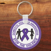Sleutelhanger huiselijk geweld stoppen (Voorkant)