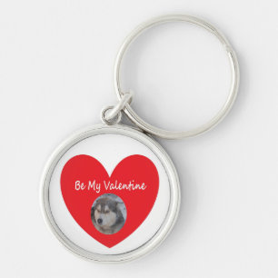 Sleutelhanger Husky Red Heart ben mijn Valentijn