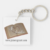 sleutelhanger "I Heart Books" (Achterkant)
