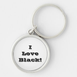 Sleutelhanger I Love Black