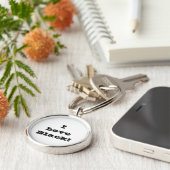 Sleutelhanger I Love Black (Zijkant)