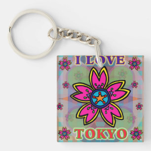 sleutelhanger "I love TOKYO" Flowers