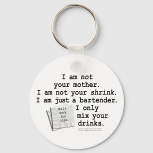 Sleutelhanger - IK BEN BARTENDER