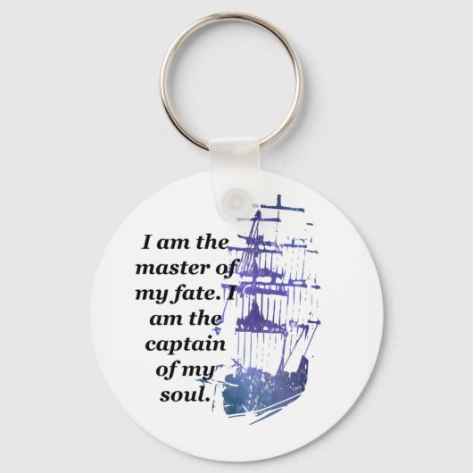 Sleutelhanger Ik ben de meester van mijn lot (Voorkant)