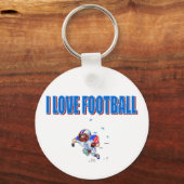 SLEUTELHANGER - Ik hou van FOOTBALL (Voorkant)