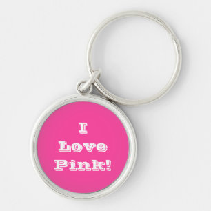 Sleutelhanger Ik hou van roze