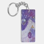 Sleutelhanger in het ontwerp van Moon Mountain (Voorkant Links)