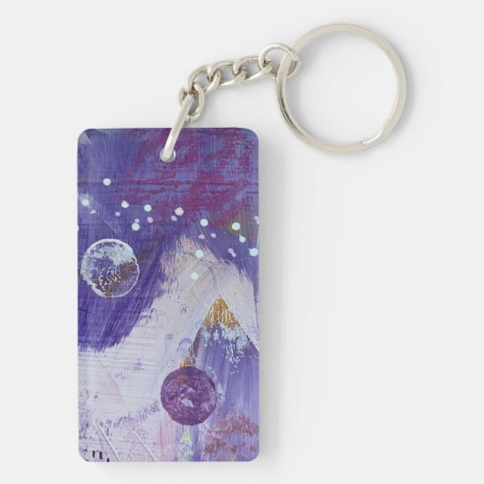 Sleutelhanger in Moon Mountain Design (achterkant)