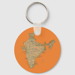 Sleutelhanger India Map