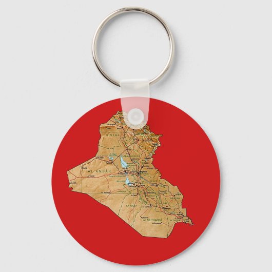 Sleutelhanger Irak Map (Voorkant)