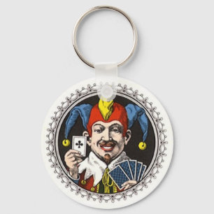 SLEUTELHANGER JOKER ROYAL KAART PLAYER CLUB KAART