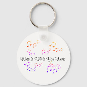 Sleutelhanger - Kantel terwijl u Musical Notes wer