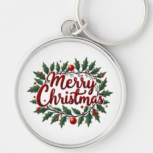 Sleutelhanger | Kerstkrans (Voorkant)